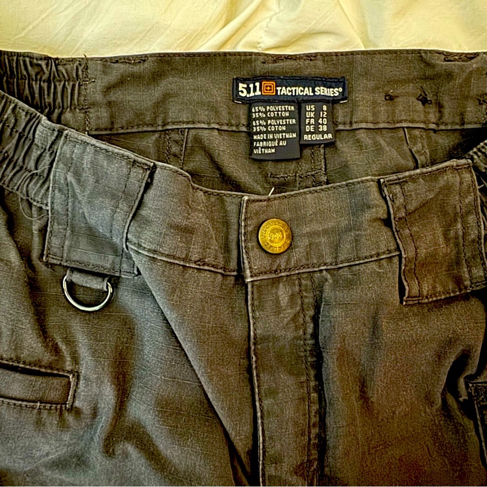 5.11 Tactical Gray Cargo Pants Durable Utility Design